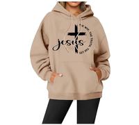 Hoodies Jumpers for Women UK The Way The Truth The Life Christian Hoodies for Women Sweatshirts Religious Saying Inspirational Long Sleeve Pullover