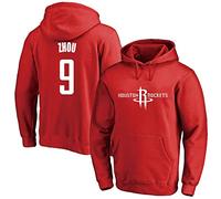 Hoodies Long Sleeve Sports Basketball Clothing Rockets Red Sweatshirt Men NBA Long Sleeve Pullover Outdoor Long Sleeve,XL