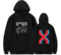 Hoodies Men's Casual Sports Long Sleeve Charlotte De Witte Double-Sided Print Retro Comfortable Hoody Men's and Women's Cosplay Sweatshirt-Black||s