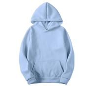 Hoodies Men's Pullover Round Neck Long Sleeve Solid Sweatshirt with Hood Casual Fit Lightweight Hoodies wiht Pocket Holiday Plus Size Going Out Tops Sports Running Sweatshirts Fall Winter Blue