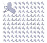 Hoods for Hooks - 100 Pieces Triple Hook Safety Caps for Baits and Baits, Protective Covers for Hooks for Sizes 2 to 10, Prevention Equipment Organizer