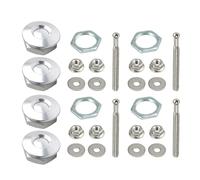 Hoods Pin 4 Pack 1.2''/30mm Universally Aluminum Quick Latches Hoods Pins Bumper Push Button Latches Locks Quick Hood Pins Locking