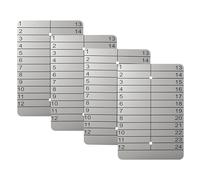 Hooe England 4X Titanium Crypto Seed Storage Plates Lazer Engraved Punchable and Etchable Cold Wallet for Secure Offline Backup of Bitcoin Ethereum & Cryptocurrency Mnemonic Recovery Phrases