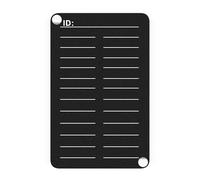 Hooe England Crypto Seed Storage Lazer Engraved Black Steel Metal Plate Wallet Punchable or Etchable Plate for Offline Bitcoin Ethereum Cryptocurrency Phrase Mnemonic Backup Recovery Word