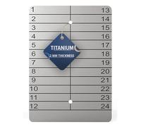 Hooe England Crypto Seed Storage Lazer Engraved Cold Titanium Metal Plate Wallet Punchable or Etchable Plate for Offline Bitcoin Ethereum Cryptocurrency Phrase Mnemonic Backup Recovery Word