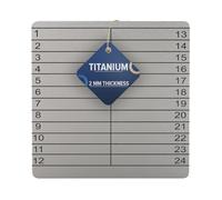 Hooe Titanium X Large Plate Crypto Seed Phrase Metal Storage for Cold Wallet Crypto Secure Cryptocurrency Seed Phrase Recovery Bitcoin Seed Plate Waterproof