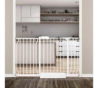 HOOEN Extra Wide Baby Gates 48-53 Inch Indoor Child Gate for Kid or Pet Dogs Walk Through Pressure Mounted Baby Gate for Doorway Stairs Living Room