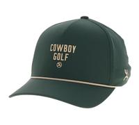 HOOEY Augusta Hat - Snapback Cowboy Golf Cap with Logo, Adjustable 5-Panel Outdoor Casual & Golf Baseball Hat for Men & Women, Green, One size