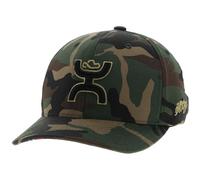 HOOEY Chris Kyle Adjustable Snapback Hat - Mid Profile 6-Panel Breathable Mesh Baseball Cap, Trucker Hat for Men and Women, Camo, One size