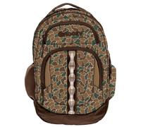 HOOEY Ox 40L Backpack - Extra Large Travel Backpack with Laptop Compartment - Unisex, Camo/Brown, One Size, Backpack