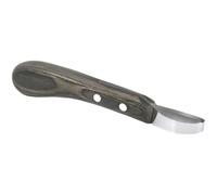 Hoof Cutter with Sharp Stainless Steel Loop Edge, Ergonomic Riveted Wood Handle, Farrier Cutter for Horse Trimming and Livestock Maintenance, Sturdy Equine Hoof Care Tool for Routine Use