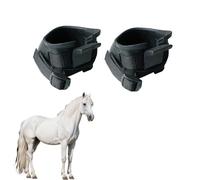 Hoof Guard Horse Boots A Pair of Tough, Non-Slip Rubber Bell Boots for Horses Front Feet, Classic Equine Bell Boots Large, Protects Horse Hooves(L)