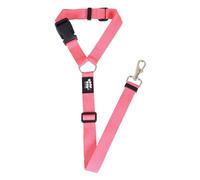 Hoof n Paw Dog Headrest Car Seat Belt - Adjustable Length Fit Both Large & Small Dogs - Universal Design Fit All Car Headrest - Strong Nylon Webbing - 10 Colours (Pink)