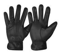 Hoof n Paw Mouplah Genuine Sheepskin Leather Winter Gloves For Men Touchscreen Leather Gloves Driving Glove Fleece Lined (Black, XL)