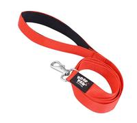 Hoof n Paw Training Lead For Dogs, Premium Nylon Puppy & Dog Lead, Padded Handle, Comfortable & Easy to Use Leash, For Small, Medium & Large Dogs (Red, 1.2 metre (4 ft))