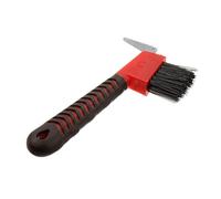 Hoof Pick Brush - Soft Grip Handle Design, Function Cleaning Tool, Dirt Debris Removal, Stable Care Maintenance Instrument | For Horse Hoof Cleaning Goat Sheep Farm Animal Grooming Barn St