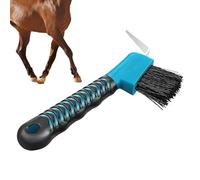 Hoof Pick For Goats - Grip Hoof Pick Brush - Multifunctional Horse Hoof Pick Brush With Soft Rubber Handle Cleans Homes Or Stables