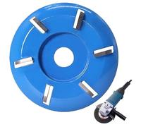 Hoof Trimming Disc with 6 Teeth Angle Grinder Wood Carving Disc Blue Metal Wood Turbo Carving Disc Easy to Use Stump Grinder for Woodworking Wood Polish,Stump Grinder
