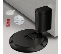 HOOFUS Mechanical Door Stopper, Adjustable Holder for 0.75 Inch Door Gaps, Windproof, Nail-Free (Matte Black)