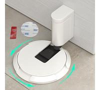 HOOFUS Mechanical Floor Door Stopper,Windproof Door Stop,Indoor Door Catch,Adjustable Door Holder,with 2 Heightening Pads Can Support Door Gaps up to 1.2 Inches in Height,Screws