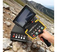 Hooggevoelige Metaaldetector Met Groot Bereik,Diepe Zoekgouddetector Met Lcd-Scherm,360° Automatische Rotatie,Draagbare Ondergrondse Metaalzoeker,Voor Goud,Zilver,Koper En Diamant Yellow