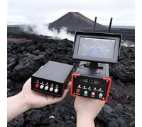 Hooggevoelige Metaaldetector Met Groot Bereik,Diepe Zoekgouddetector Met Lcd-Scherm,360° Automatische Rotatie,Draagbare Ondergrondse Metaalzoeker,Voor Goud,Zilver,Koper En Diamant Red
