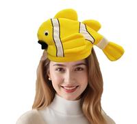 Hooin Yellow Tropical Fish Hat - Fun Costume Hat, Ocean Theme Fancy Dress Party Headwear