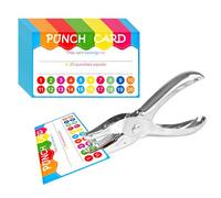 HOOJOJO 100 Pcs Punch Cards with Single Hole Punch Incentive Loyalty Behavior Reward Cards Classroom Essentials for Teachers Incentive Cards