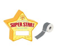 HOOJOJO 50 Pcs Scratch Card Star Shaped DIY Classroom Prizes Scratch Card Teacher Reward Card Reveal Birthday Gifts Personalised Scratch Card