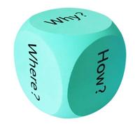 HOOJOJO Large Foam Dice Conversation Cubes Dice Games Letter Game Speech Therapy Toys Educational Toys Classroom Essentials for Teachers (Green)