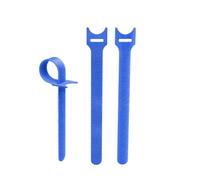 Self Clamping Cable Ties, Reusable, 16 x 215mm, Colorful, 5p.