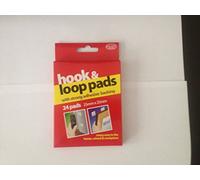 Hook and loop pads with strong adhesive backing - 60cm X 20mm PACK OF 12...