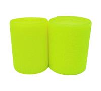 Hook and Loop Strip, Nylon Strips Fabric, Hook and Loop Tape Non-Adhesive Sew-On Multicolor Multiple Sizes 2 Rolls(Fluorescent Yellow,25MM x 5 Yards)