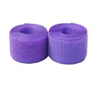 Hook and Loop Strip, Nylon Strips Fabric, Hook and Loop Tape Sew On Non Self Adhesive 38MM x (2-10) Yards Multicolor Pack of 2(Purple,38MM x 10 Yards)