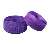 Hook and Loop Strip, Nylon Strips Fabric, Hook and Loop Tape Sew On Nylon 25mm Wide 5-10 Yard Multicolor Pack of 2 Rolls(Purple,25MM x 10Yard)