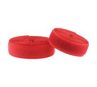 Hook and Loop Strip, Nylon Strips Fabric, Hook and Loop Tape Sew On Nylon 25mm Wide 5-10 Yard Multicolor Pack of 2 Rolls(Red,25MM x 5Yard)
