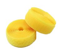 Hook and Loop Strip, Nylon Strips Fabric, Hook and Loop Tape Sew On Nylon 25mm Wide 5-10 Yard Multicolor Pack of 2 Rolls(Yellow,25MM x 5Yard)
