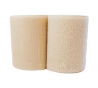 Hook and Loop Strip Tape, Sew-On Hook and Loop Tape Multicolor 100mm x 1-5 Yards Pack of 2(Khaki,100MM x 5 Yards)