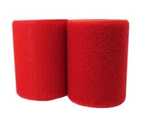 Hook and Loop Strip Tape, Sew-On Hook and Loop Tape Multicolor 100mm x 1-5 Yards Pack of 2(Red,100MM x 1 Yards)