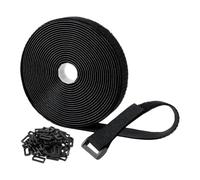 Hook and Loop - Strong Fastener, 500x5x0.2cm Sticky Strips for Cord Management, Industrial Gripper with Sturdy Build, Utility Tape, Mounting Wrap for Garage Use and Shop Gear