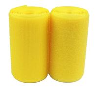 Hook and Loop Tape 100mm sew on Strips with Non self Adhesive Back Nylon Fabric Fastener(Yellow,100MM x 5 Yards)