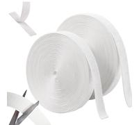 Hook and Loop Tape, 25 M x 20 MM Double Sided Velcro Tape Self Adhesive Heavy Duty Sticky Velcro Roll,Sticky Back Fastening for Home Office Carpet Blinds Tabs,White