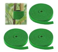 Hook And Loop Tape Adhesive Strip Heavy Duty Stick On Tape Cable Ties Strap Reusable Strong And Secure Sticky Fastener Home Kitchen Office Garage Organizer Green Each Roll Size 2.5mX1cm(Pack Of 3Roll)