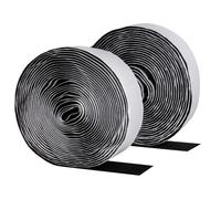 Hook and Loop Tape Self Adhesive, 30mm x 5m Strong Self-Adhesive Hook and Loop Strips Rolls, Heavy Duty Double Sided Sticky Back Fastening Fasteners Tapes for Fabric Carpet Picture Hanging(Black)