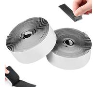 Hook and Loop Tape Self Adhesive, 50mm x 5m Strong Self-Adhesive Hook and Loop Strips Rolls, Heavy Duty Double Sided Sticky Back Fastening Fasteners Tapes for Fabric Carpet Picture Hanging(Black)