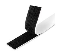 Hook and Loop Tape, Self Adhesive, Double Sided, Sticky, Strip, Black Stick Tape Roll, for Indoor Installation, Can be Glued and Separated Any Time(2 cm x 1.8 m)