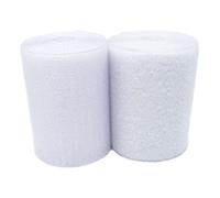 Hook and Loop Tape sew on 100mm, Non self Adhesive Back Nylon Strips Fabric Fastener(White,100MM x 1 Yards)