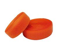 Hook and Loop Tape sew on 25mm, Non self Adhesive Back Nylon Strips Fabric Fastener(Orange,25MM x 25 Yards)