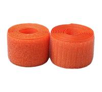 Hook and Loop Tape sew on 38MM, Non self Adhesive Nylon Strips Fastener(Orange,38MM x 5 Yards)