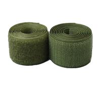 Hook and Loop Tape Sew On 50MM - Non-Adhesive Fastener Nylon Fabric Interlocking Tape for DIY Craft Sewing Fixing Cushions Clothes (Olive Green, 8 Yard)